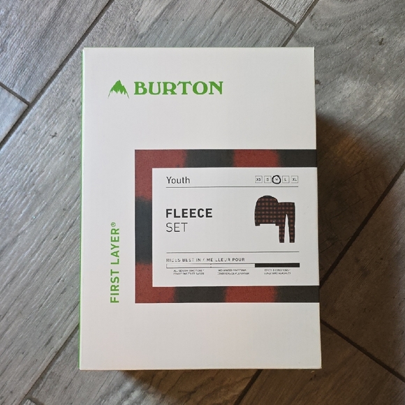 Burton Youth Red and Black Fleece Set - Picture 1 of 4